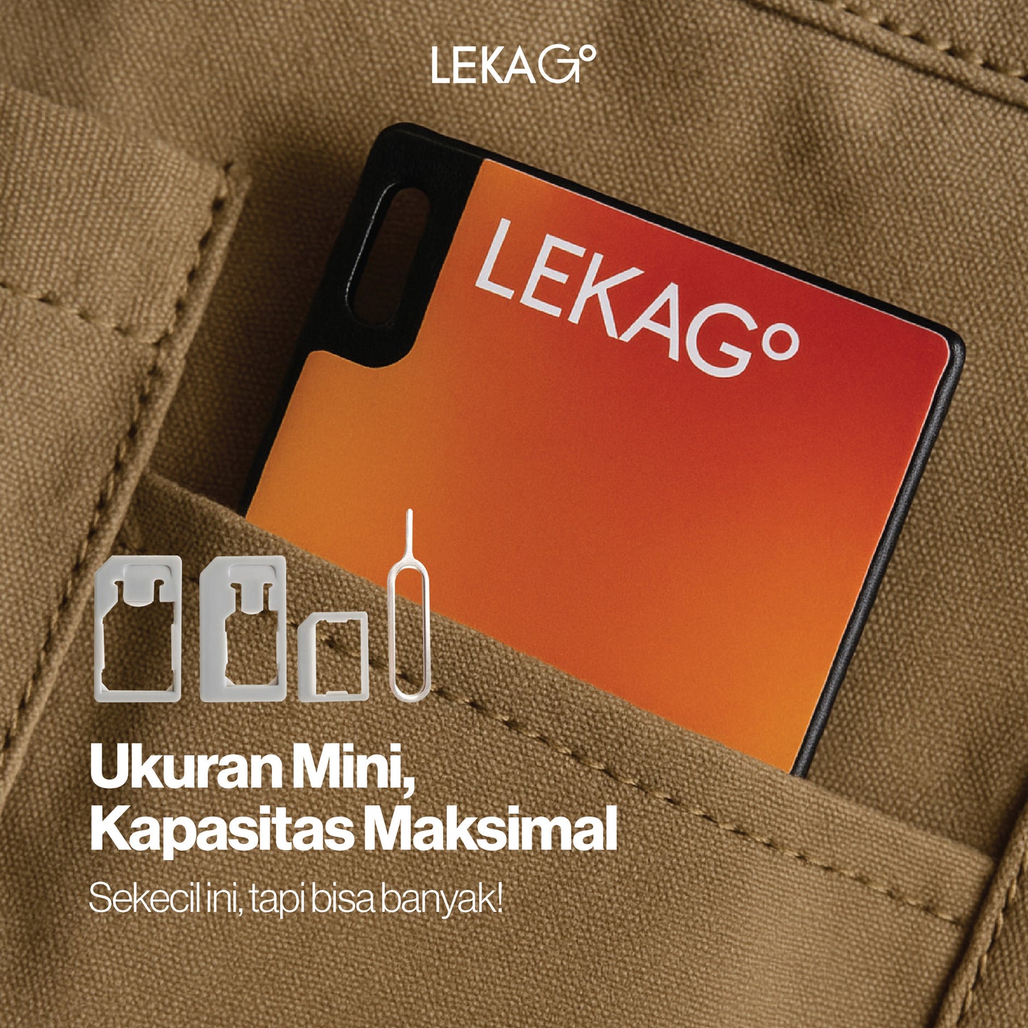 LEKA Go! Sim Card Holder