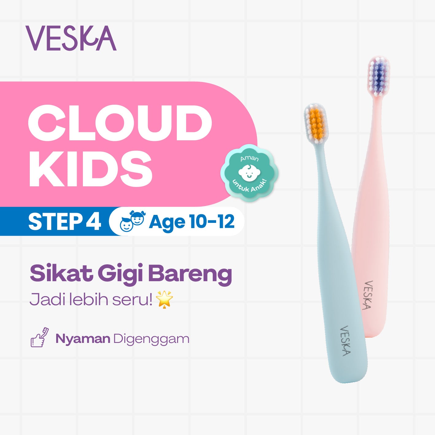 Veska by LEKA Cloud Kids Step 4 (10-12 years)