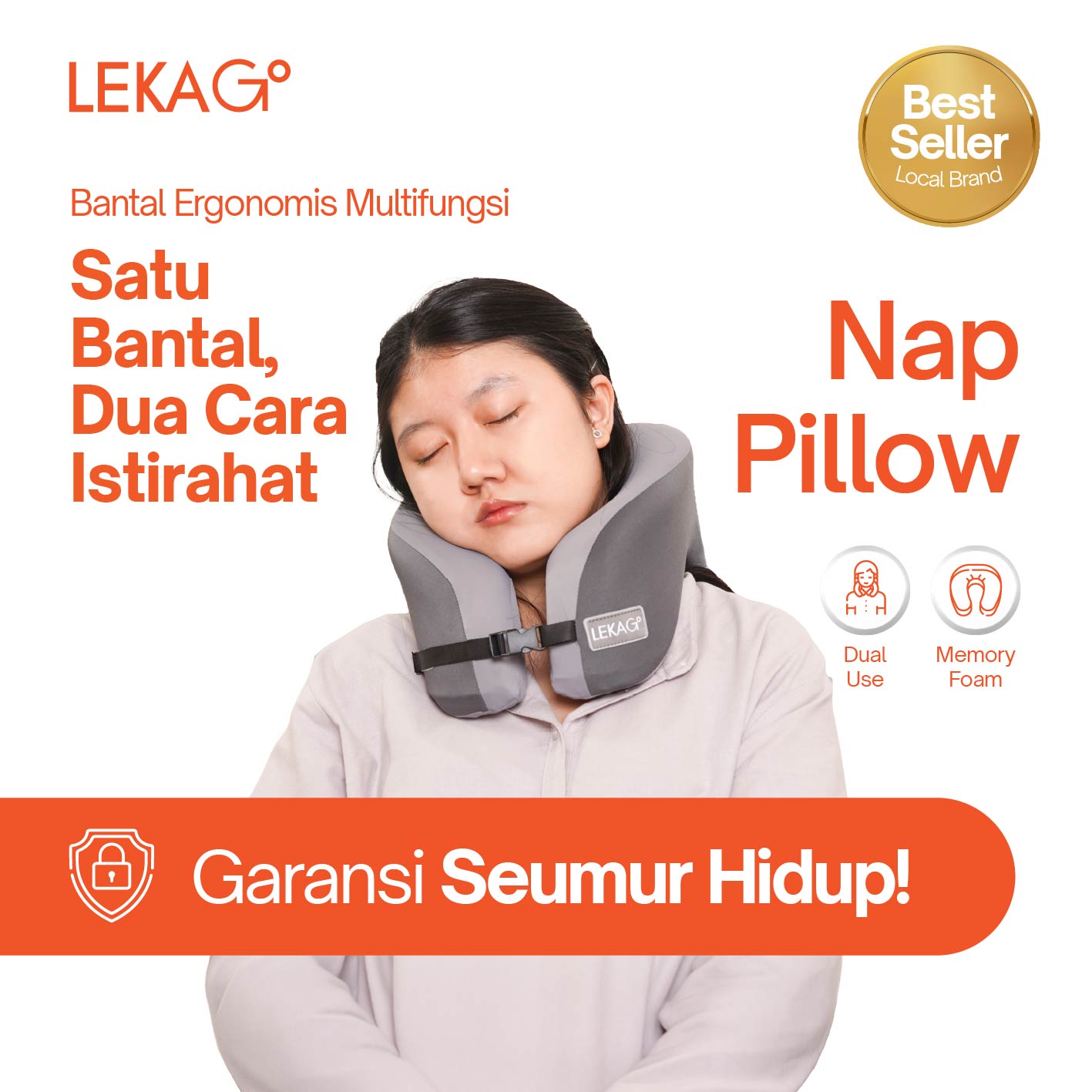 LEKA Go! Nap Pillow