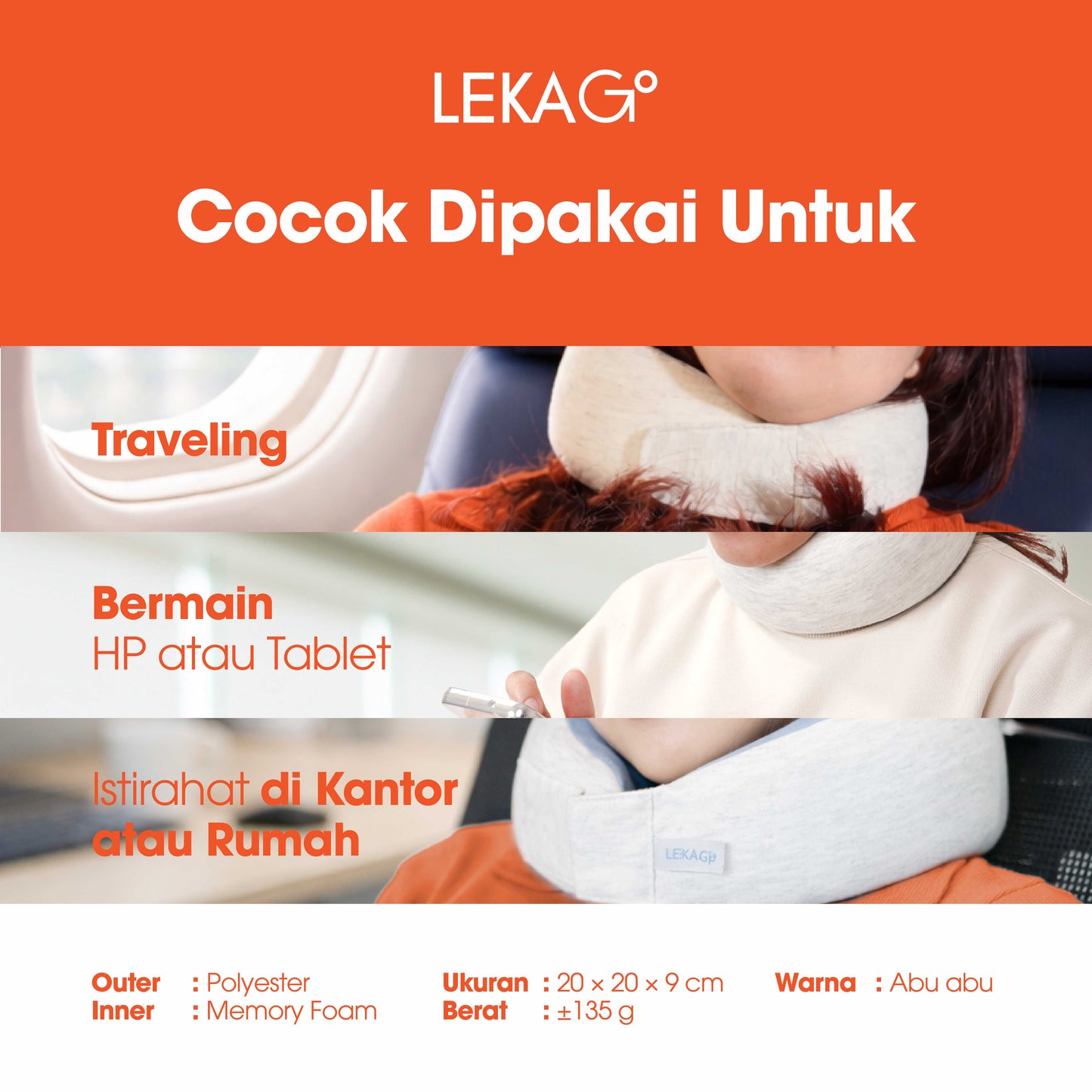 LEKA Go! Space Pillow Lite
