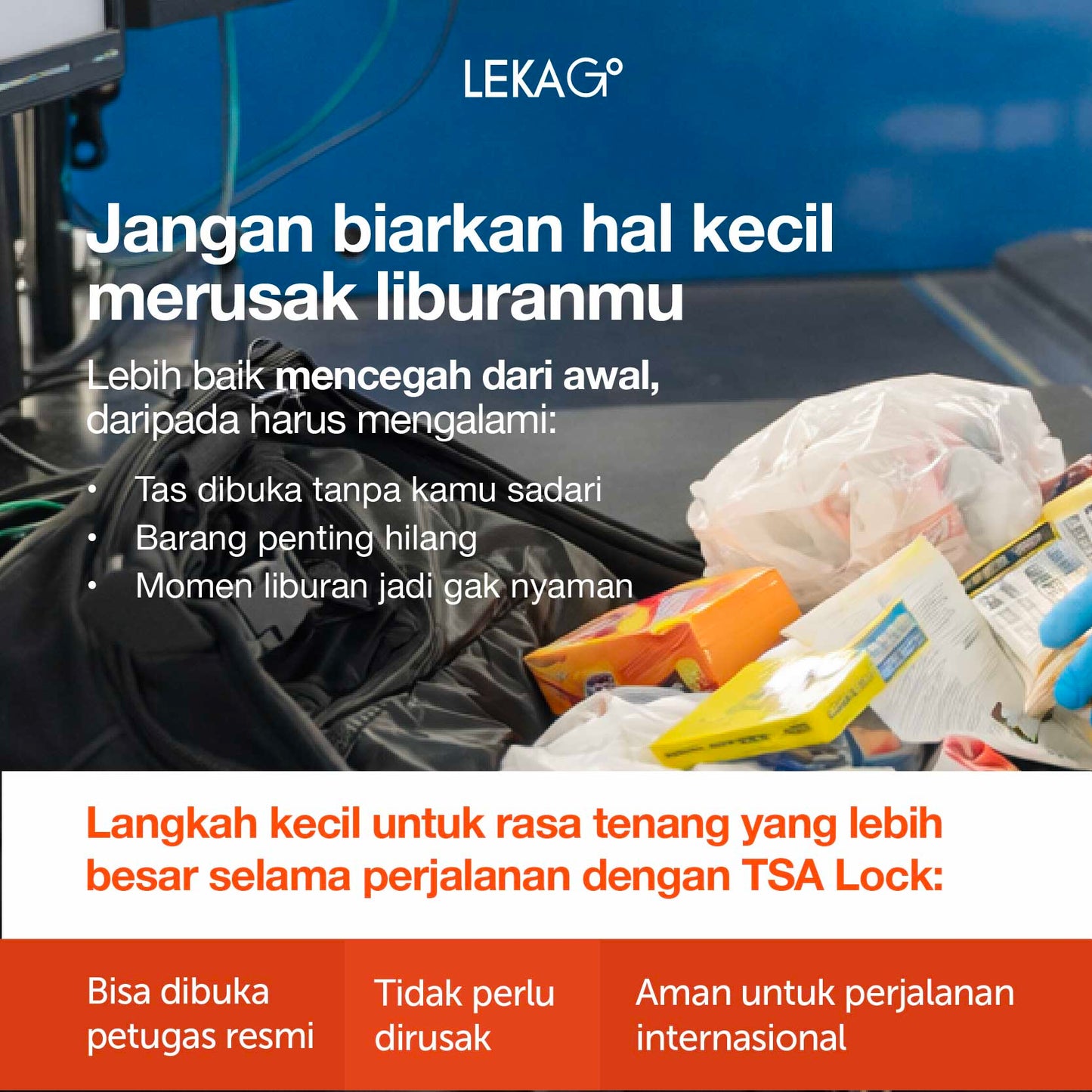 LEKA Go! Gembok Koper & Tas