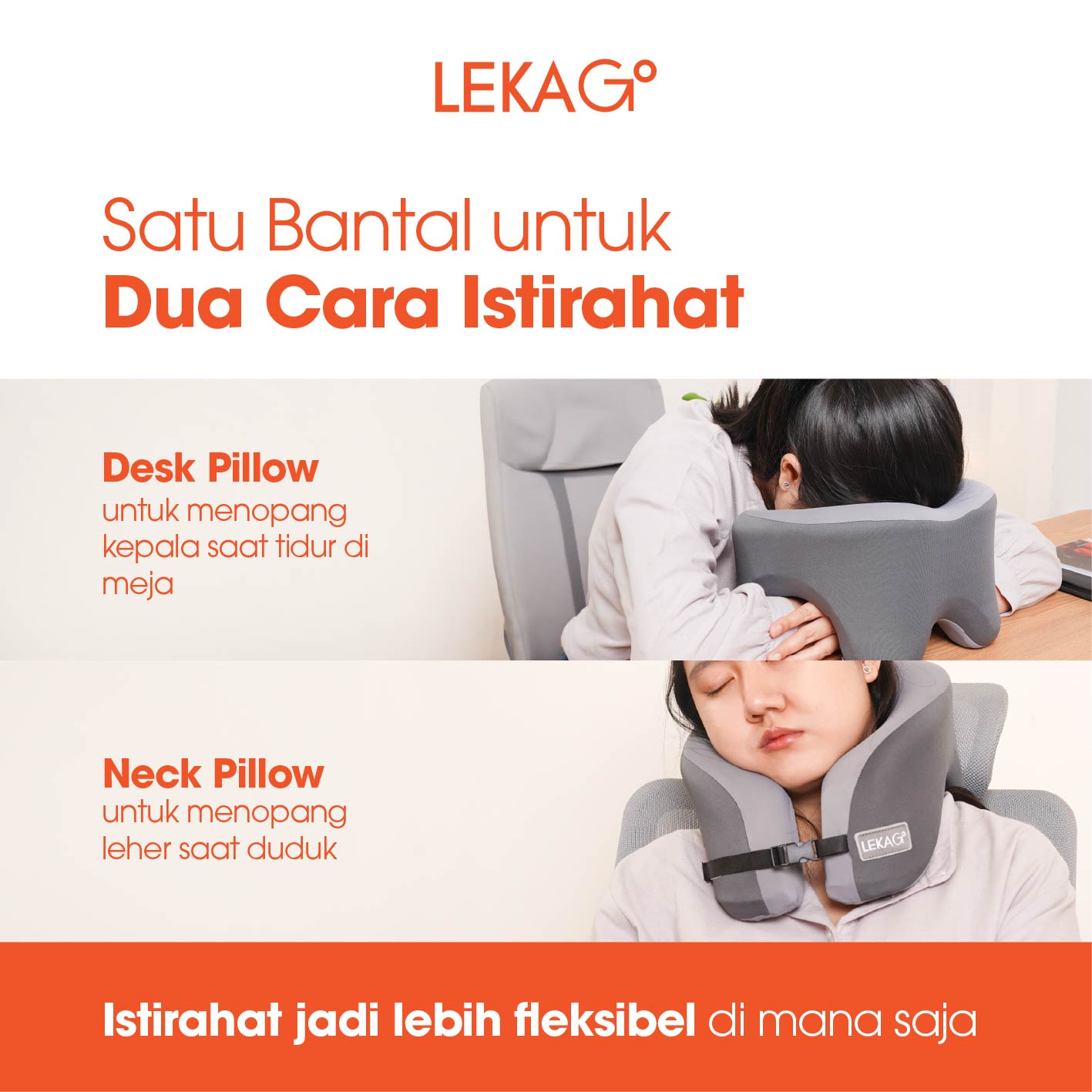 LEKA Go! Nap Pillow