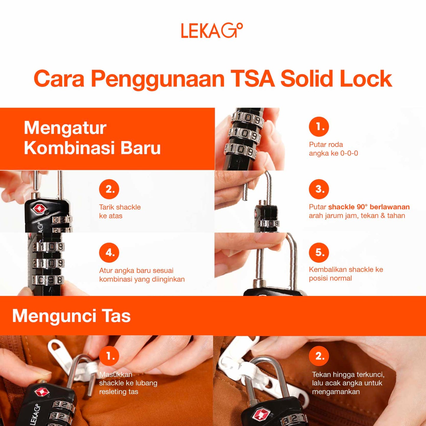 LEKA Go! Gembok Koper & Tas