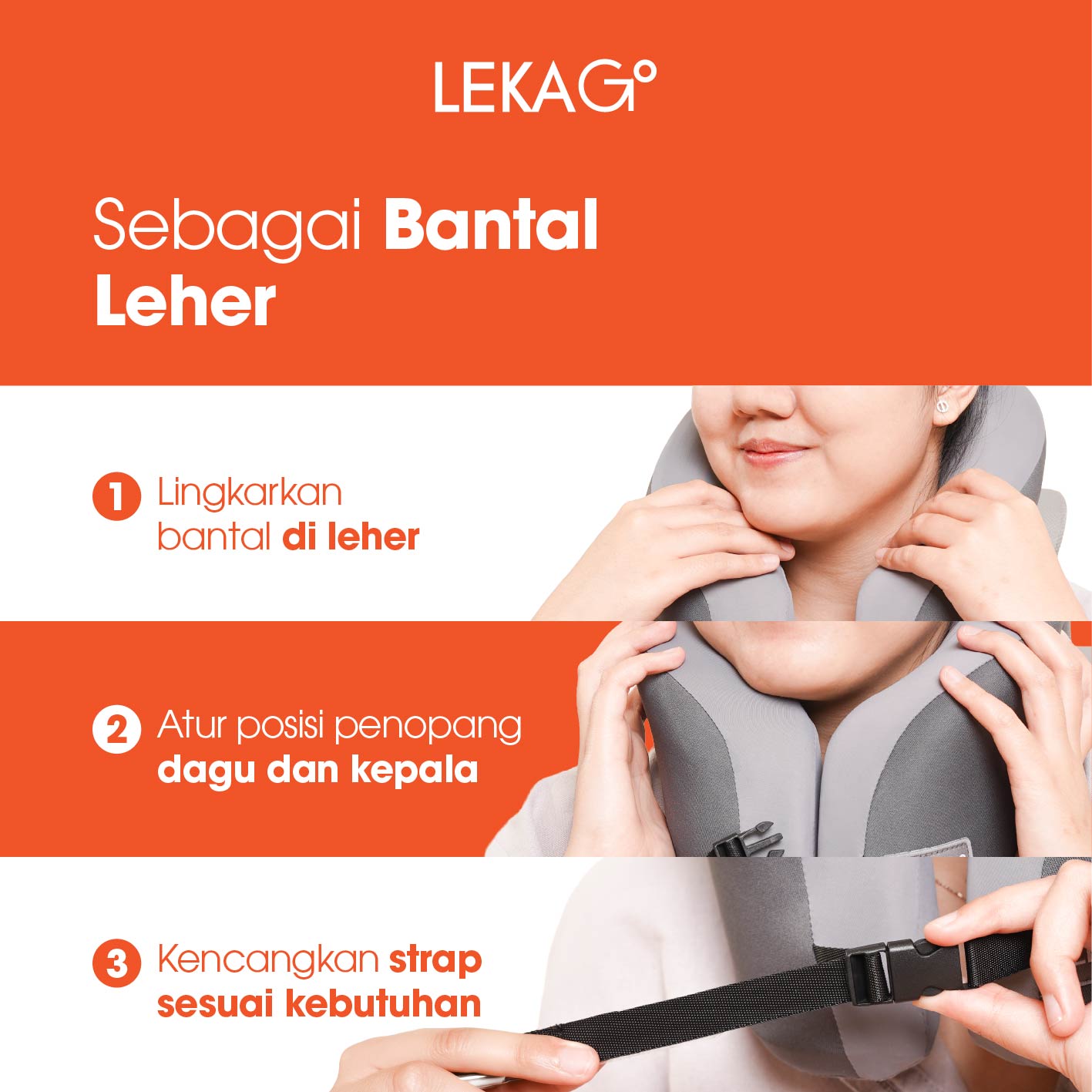LEKA Go! Nap Pillow