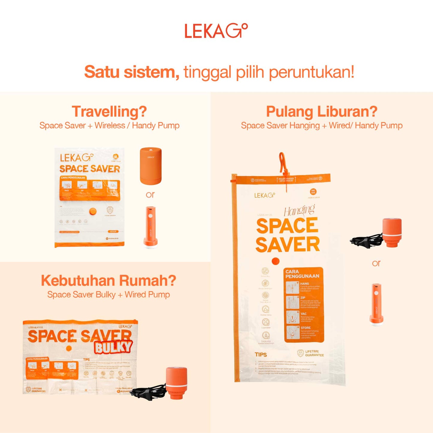 LEKA Go! Space Saver Home Organizer