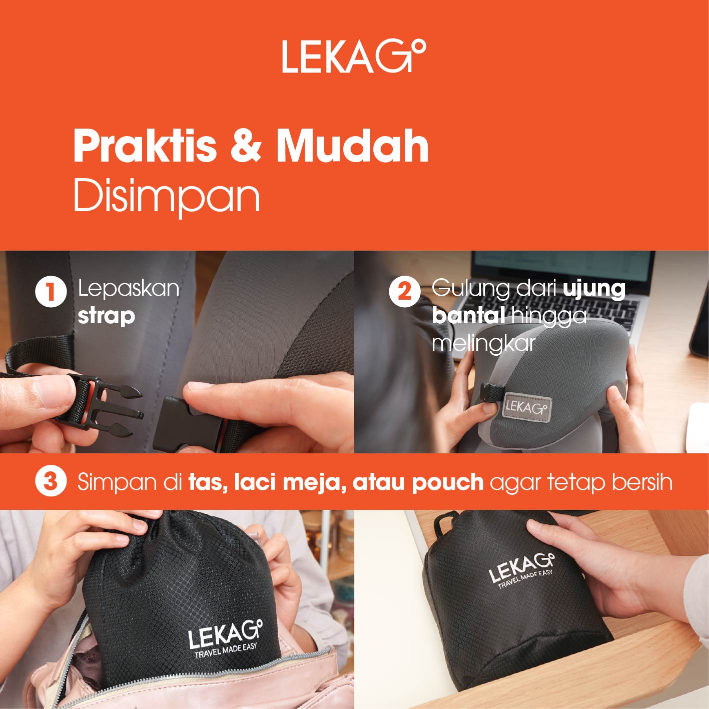 LEKA Go! Nap Pillow