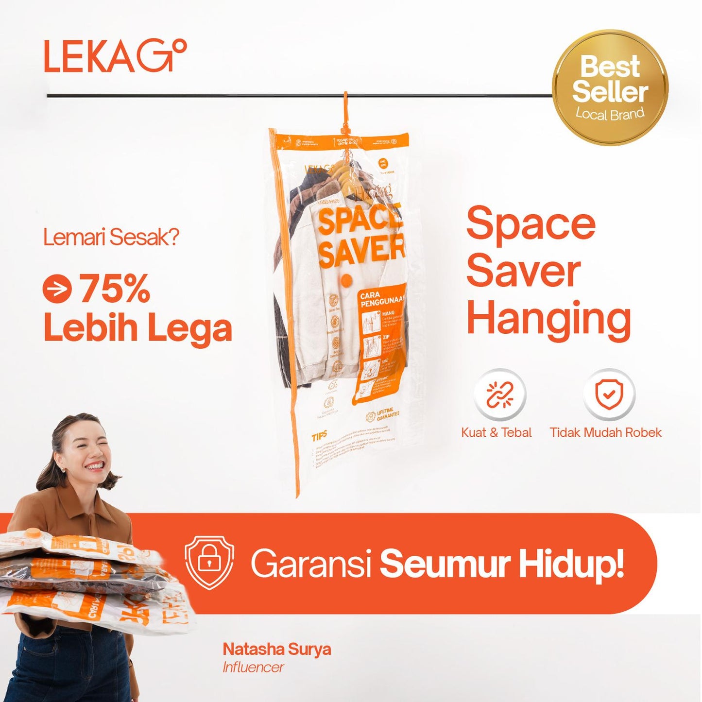 LEKA Go! Space Saver Home Organizer