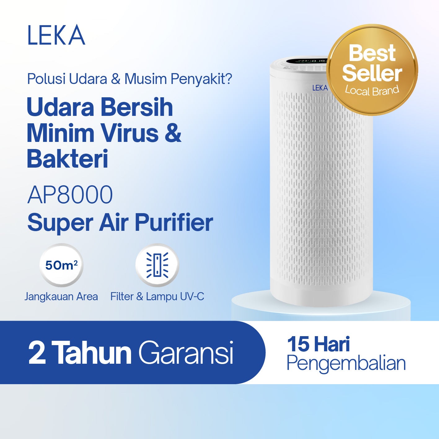 LEKA AP8000 Super Air Purifier