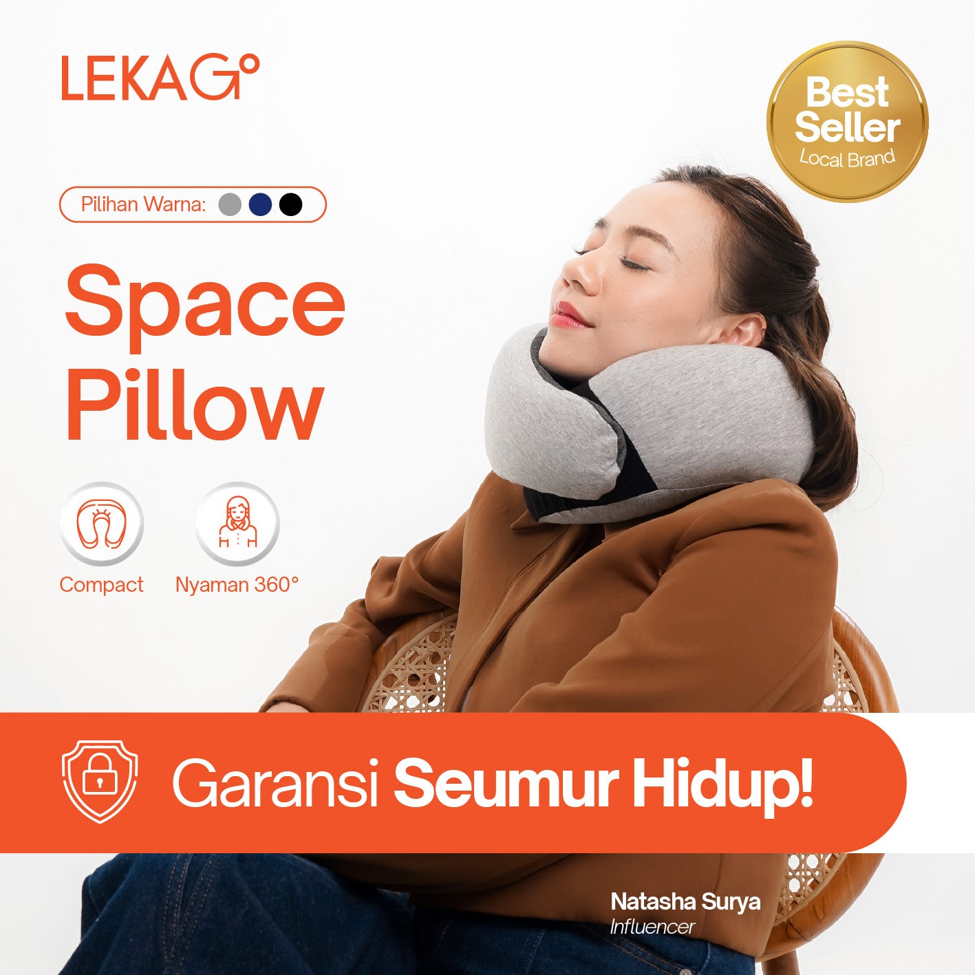 LEKA Go! Space PIllow