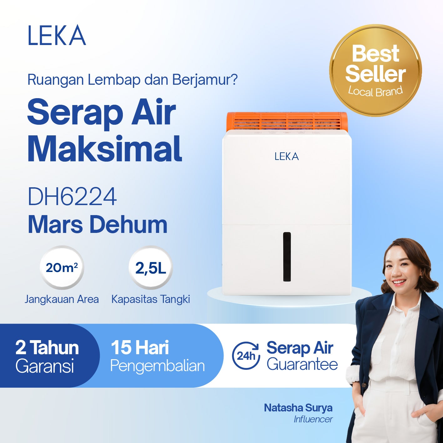 LEKA DH6224 Mars Dehumidifier