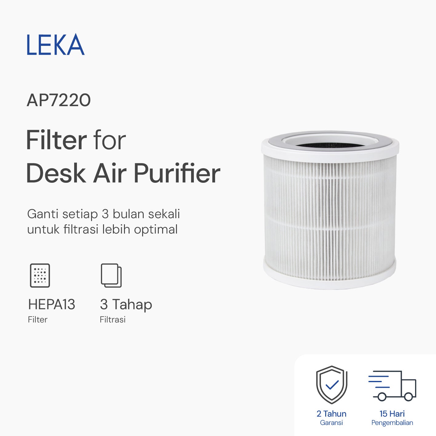 LEKA Filter AP7220 Desk Air Purifier