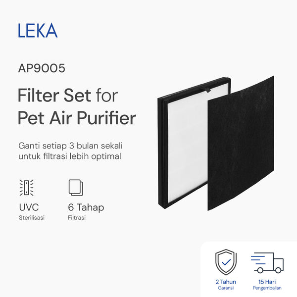 LEKA Filter Set & Pet Hair Filter AP9005