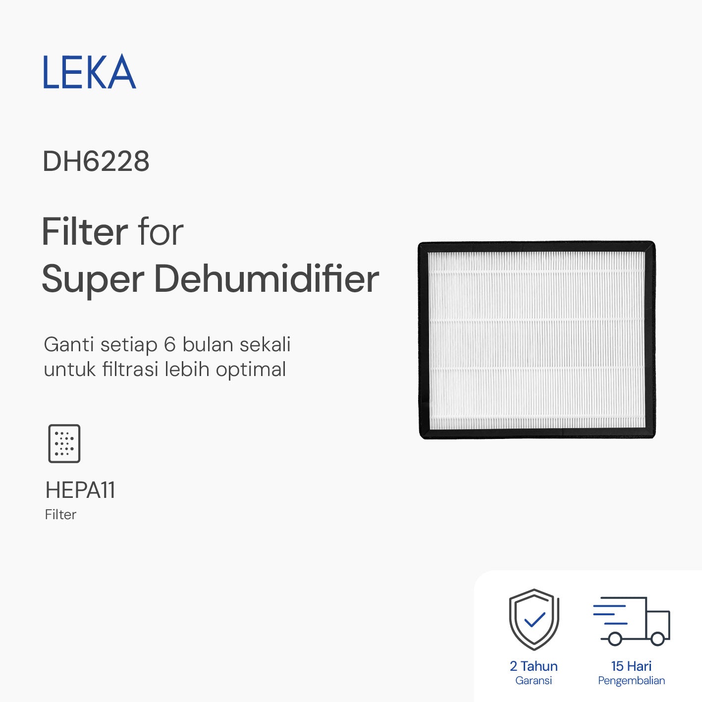 LEKA DH6228 Filter for Super Dehumidifier