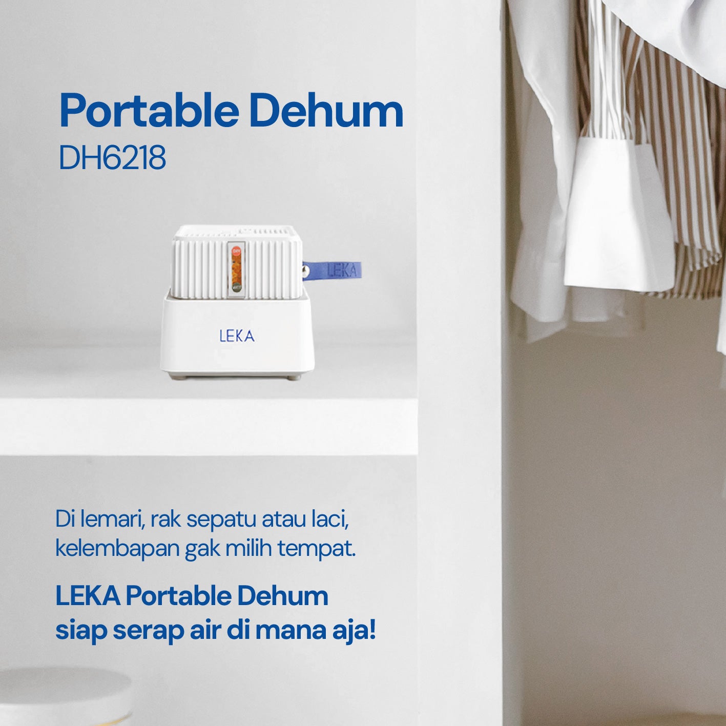 LEKA DH6218 Portable Dehumidifier