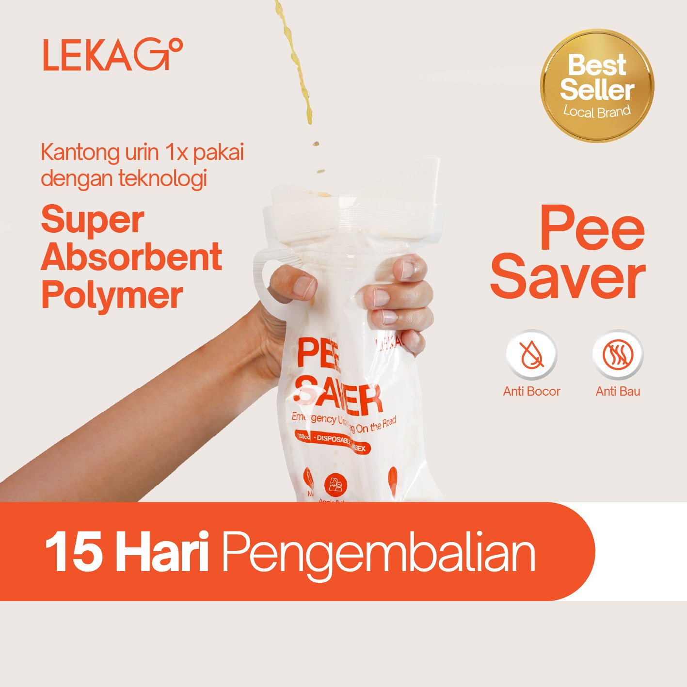 LEKA Go! Pee Saver