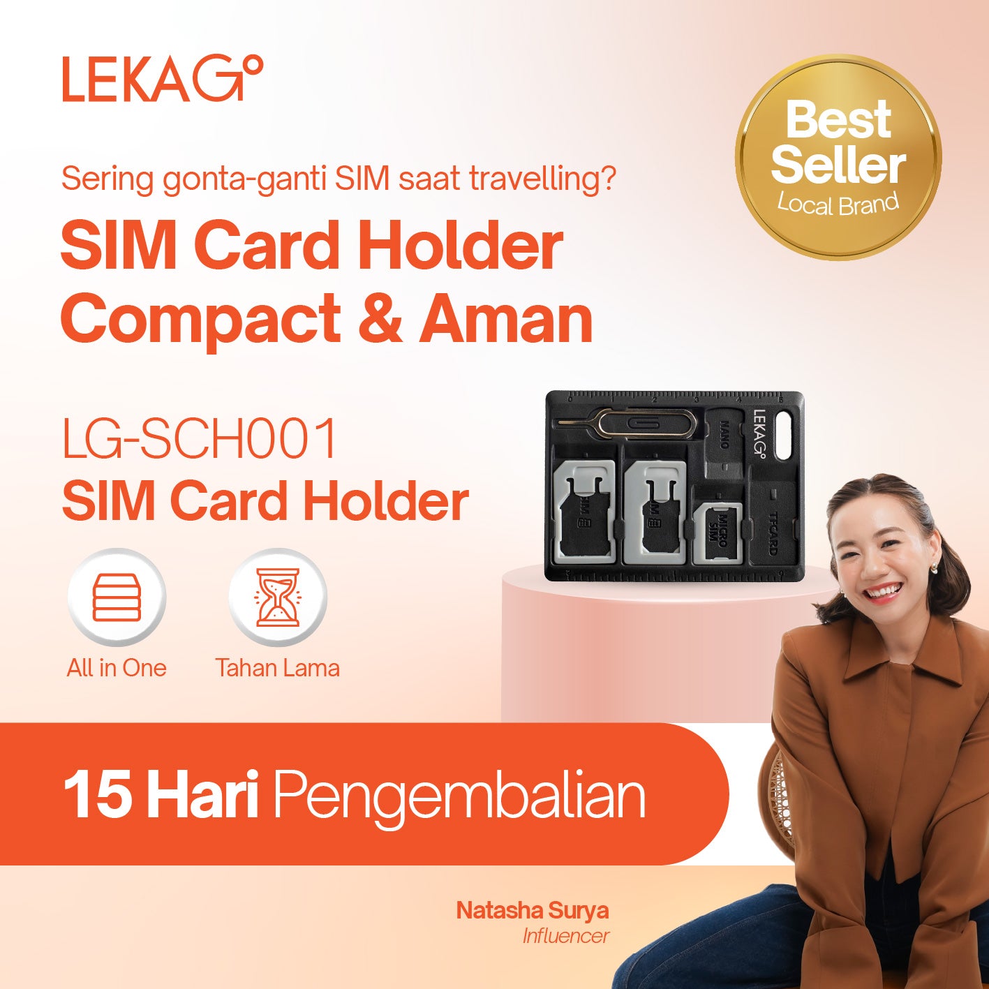 LEKA Go! Sim Card Holder
