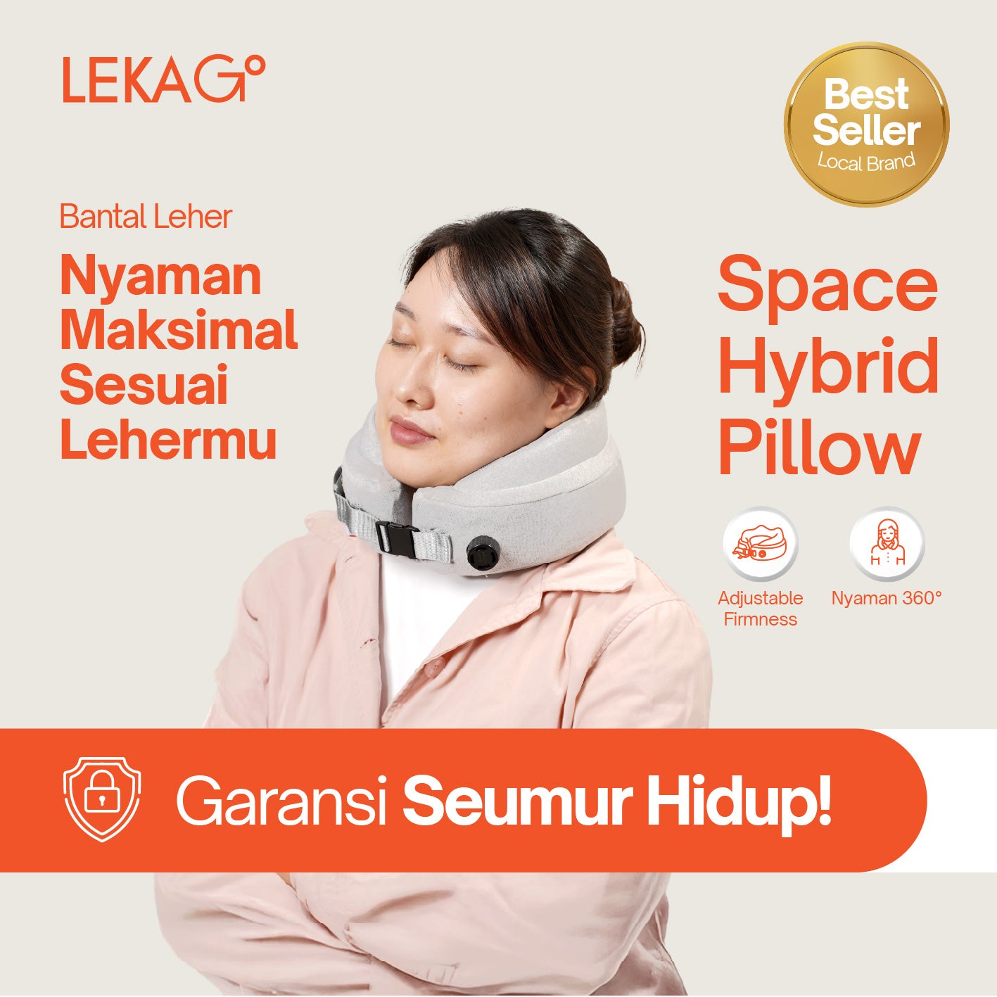 LEKA Go! Space Hybrid Pillow