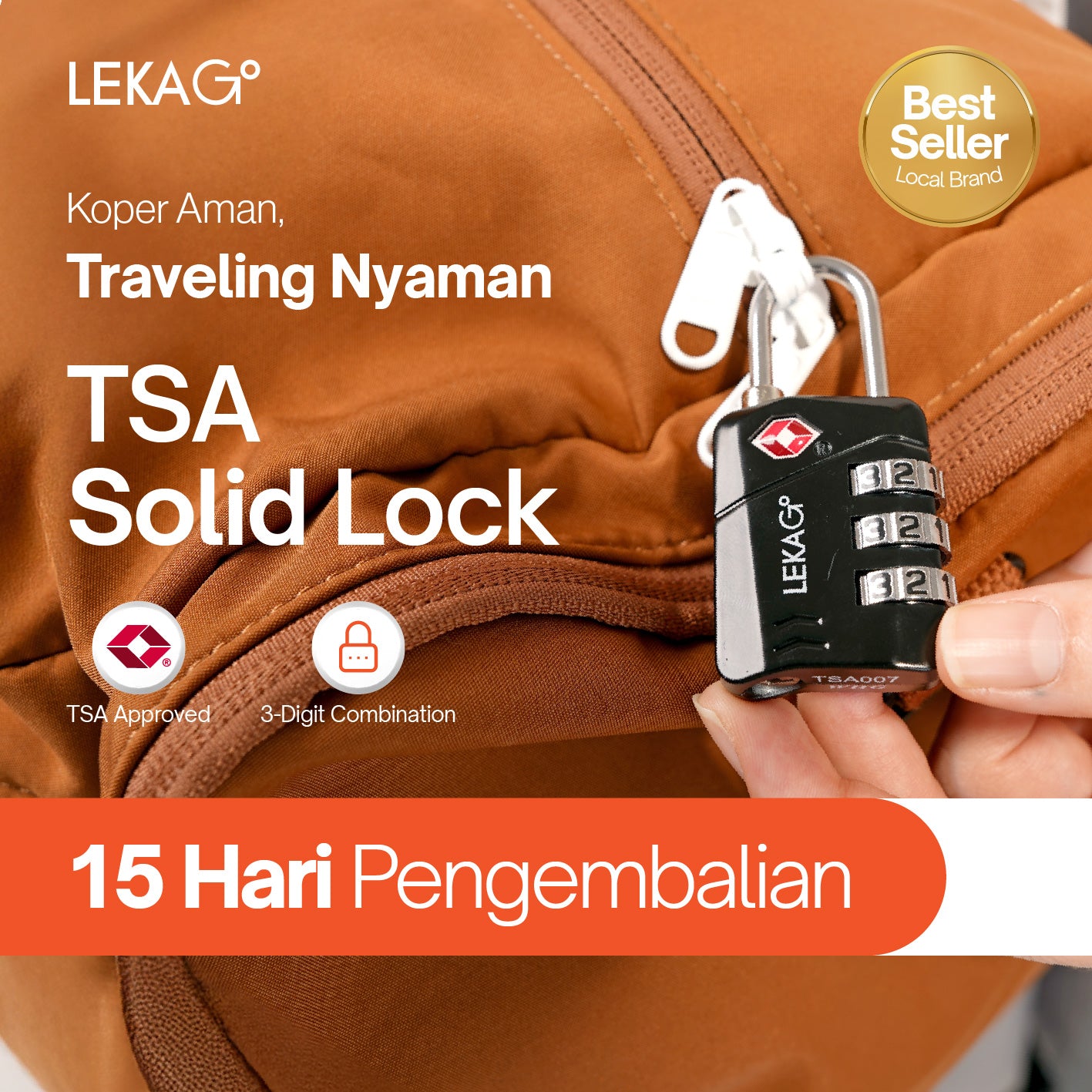 LEKA Go! Gembok Koper & Tas