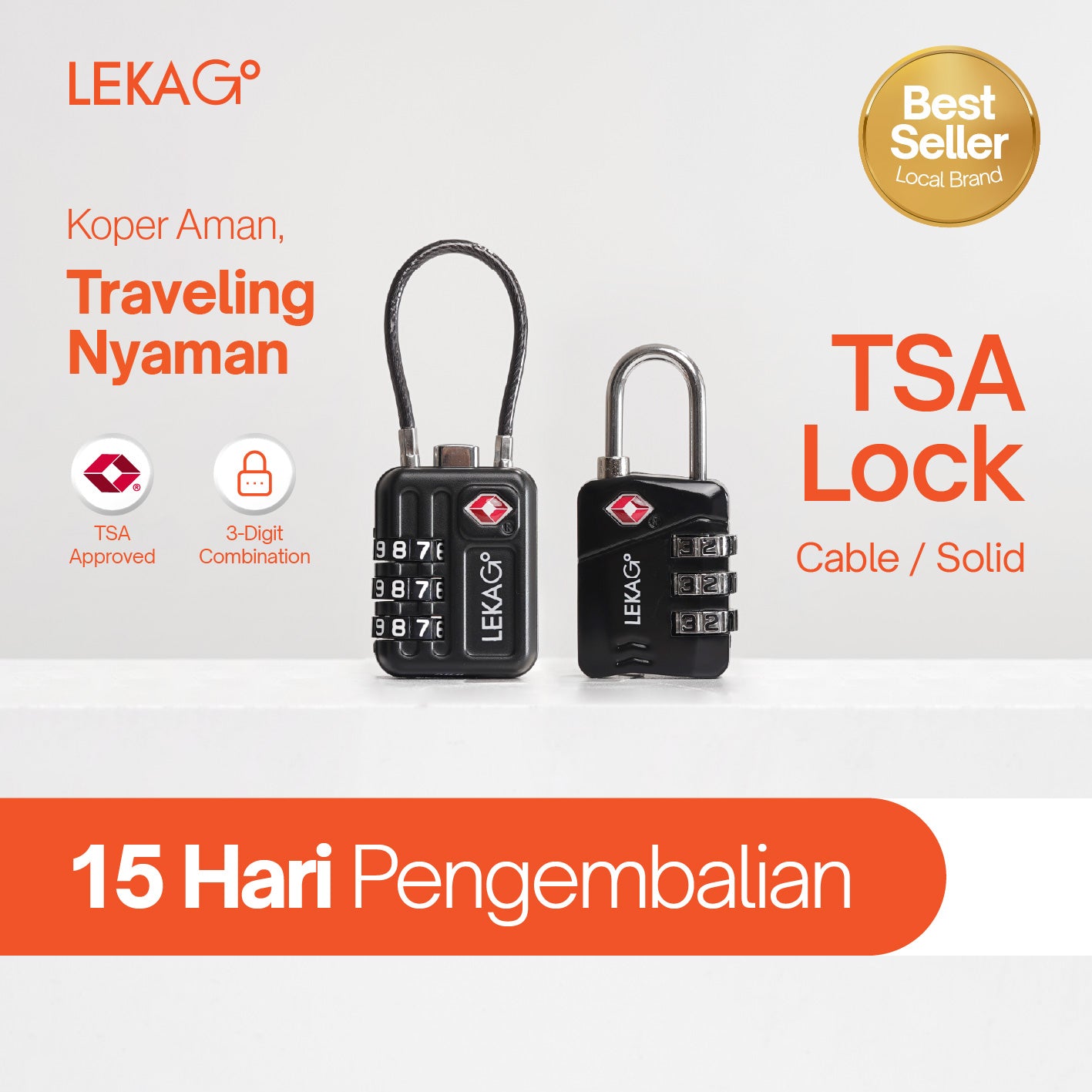 LEKA Go! Gembok Koper & Tas