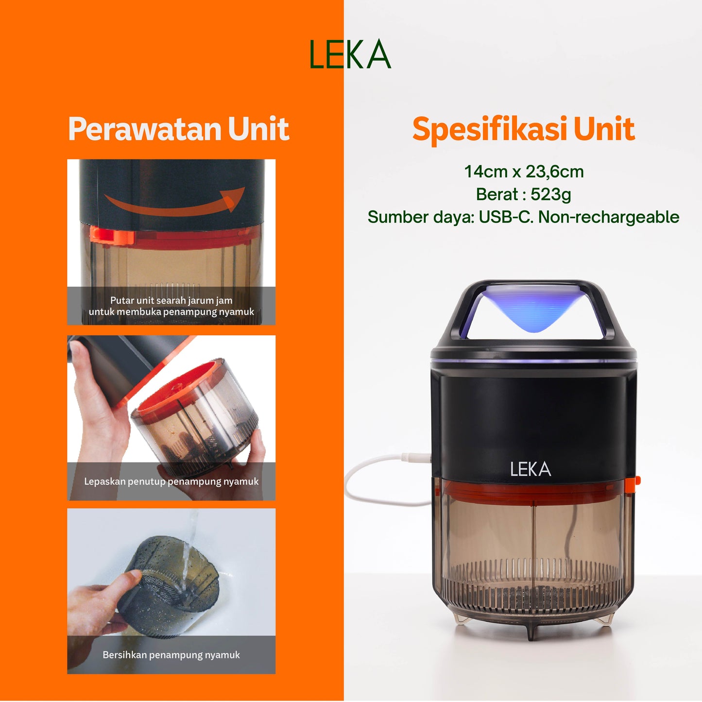 LEKA MT135 Eazy Mozzie Mosquito Trap