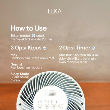 LEKA Filter AP7220 Desk Air Purifier