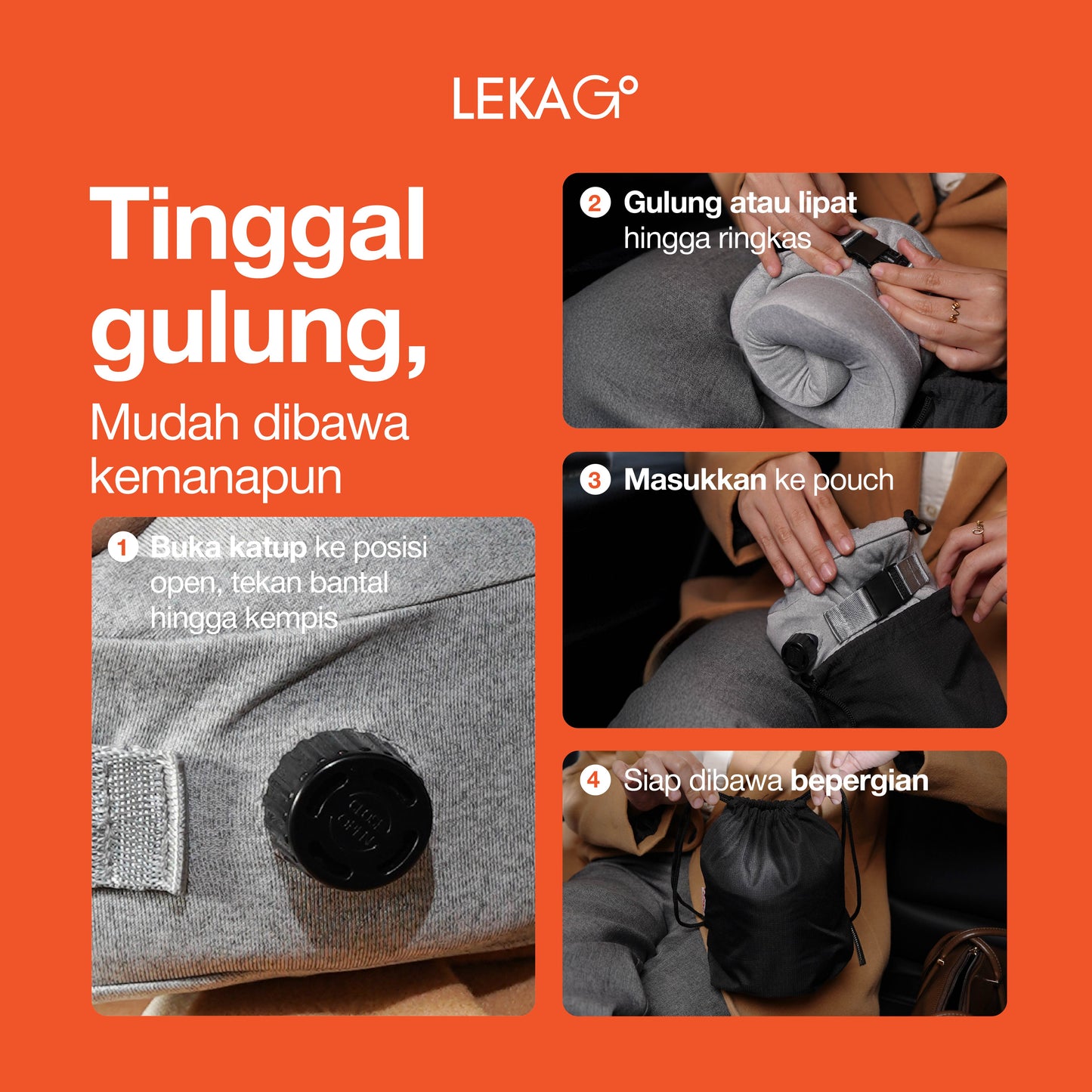 LEKA Go! Space Hybrid Pillow