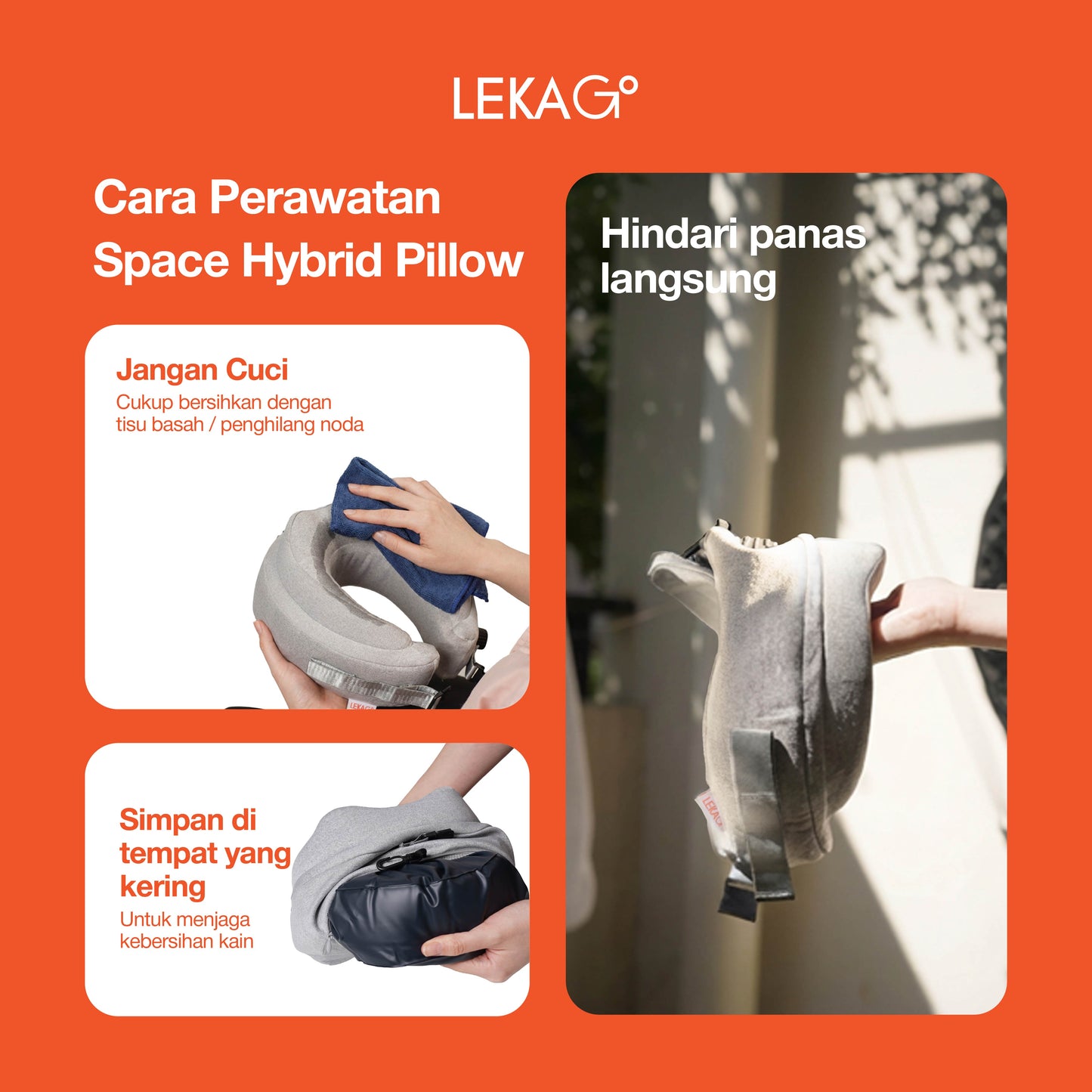 LEKA Go! Space Hybrid Pillow