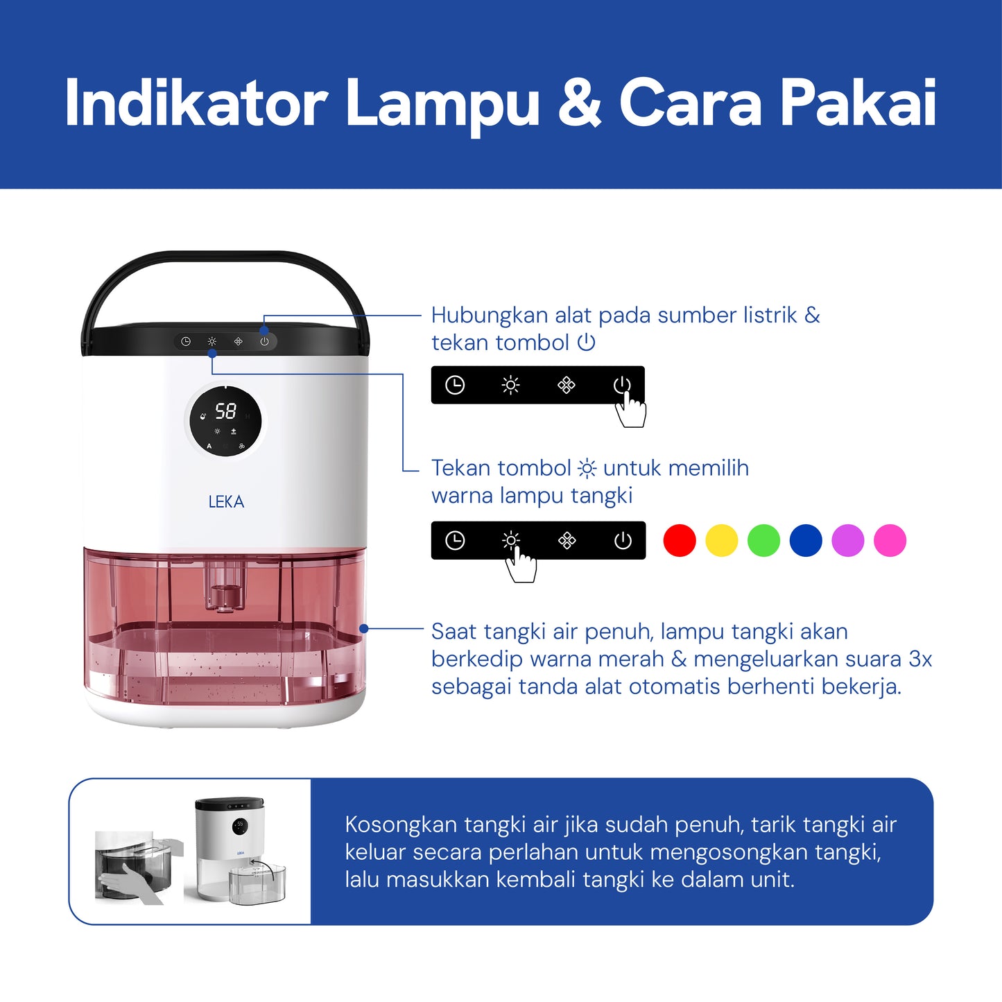 LEKA DH6223 Breeze Dehumidifier