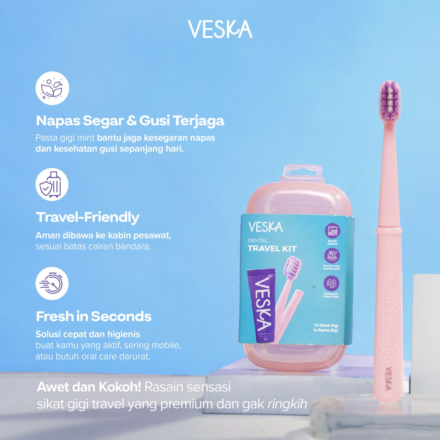 Veska by LEKA Dental Travel Kit