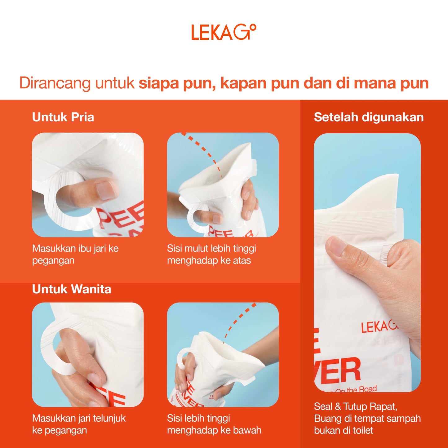 LEKA Go! Pee Saver