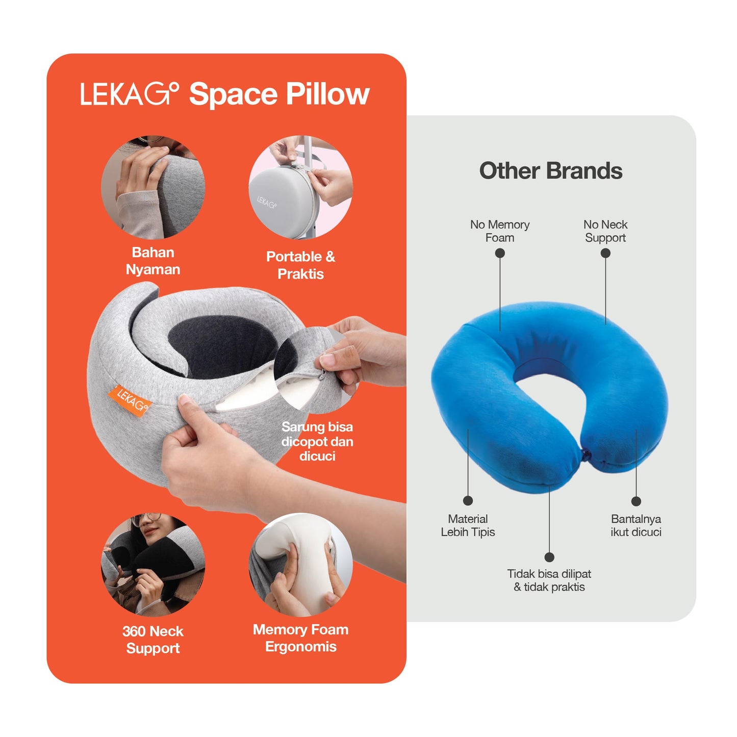 LEKA Go! Space PIllow