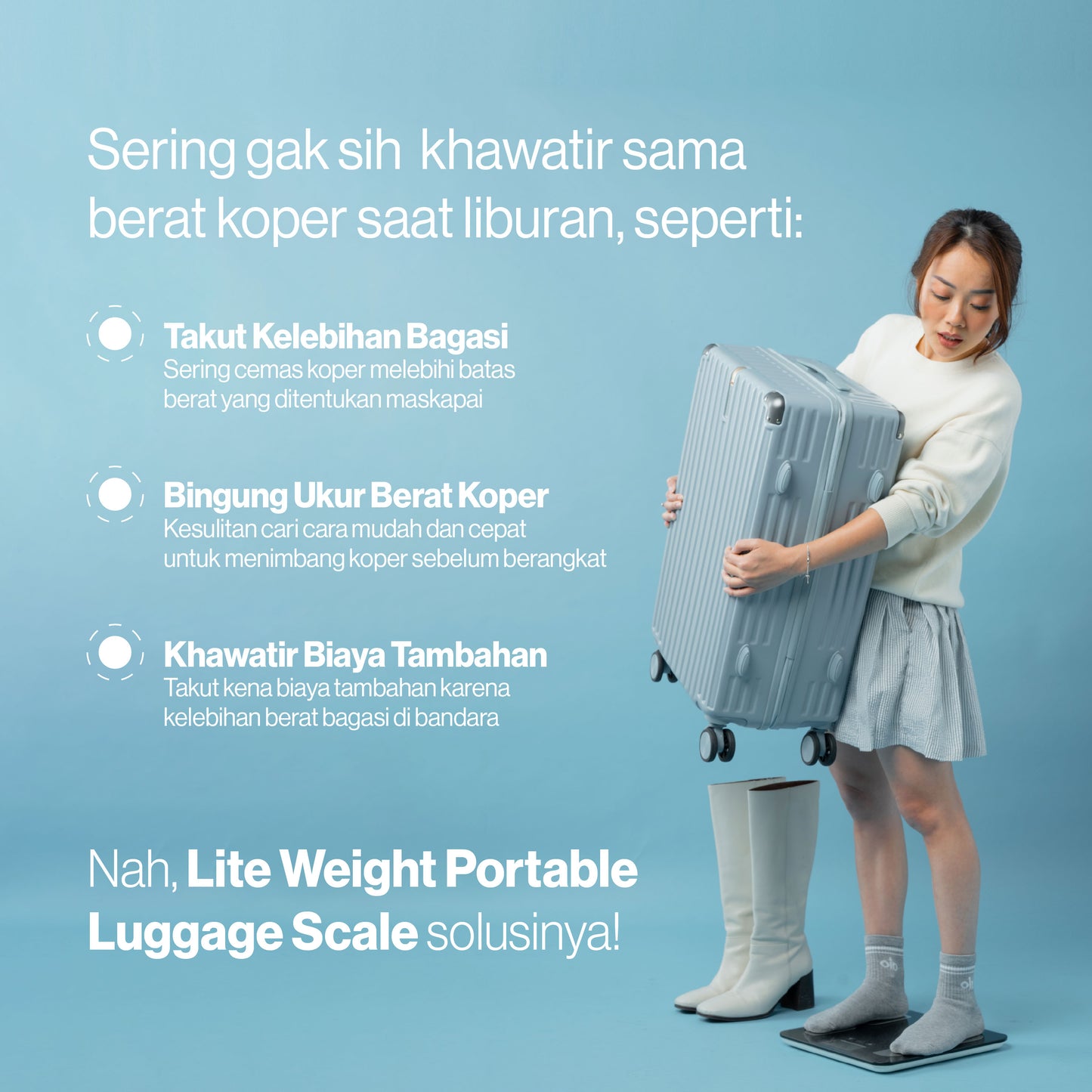 LEKA Go! Lite Weight Portable Digital Scale