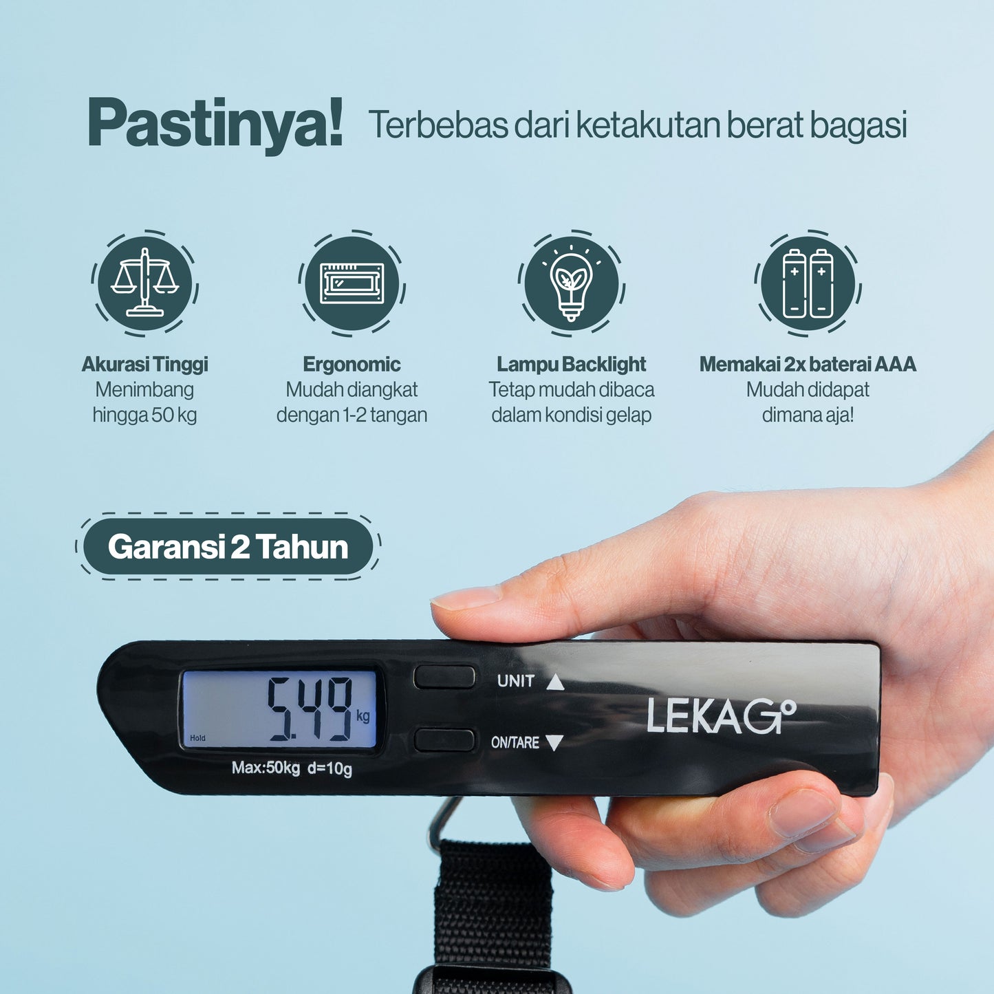 LEKA Go! Lite Weight Portable Digital Scale