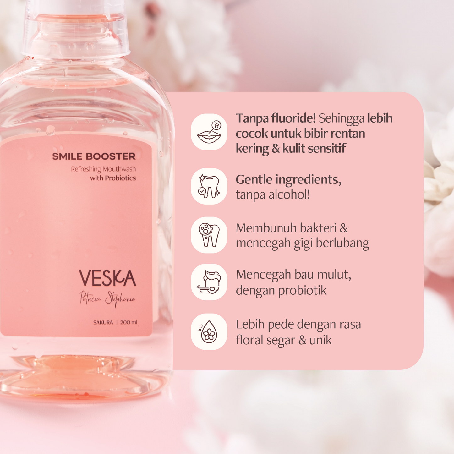 Veska by LEKA Mouthwash  x Patricia Stephanie