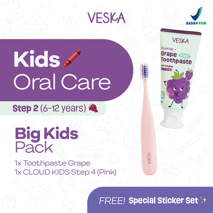 Veska by LEKA Smile Booster Kids Toothpaste Grape (6-12 Years)
