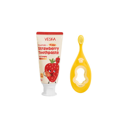 Veska by LEKA Smile Booster Kids Toothpaste Strawberry (0-5 Years)