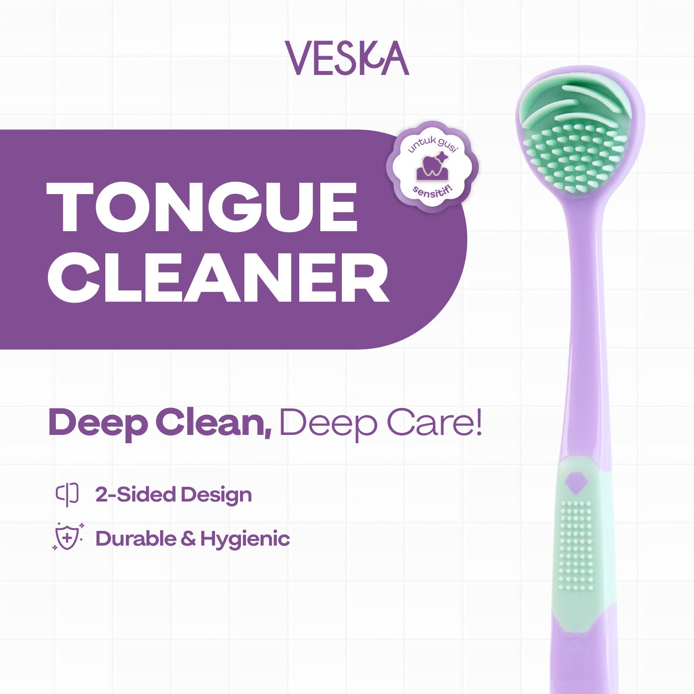 Veska by LEKA Tongue Cleaner