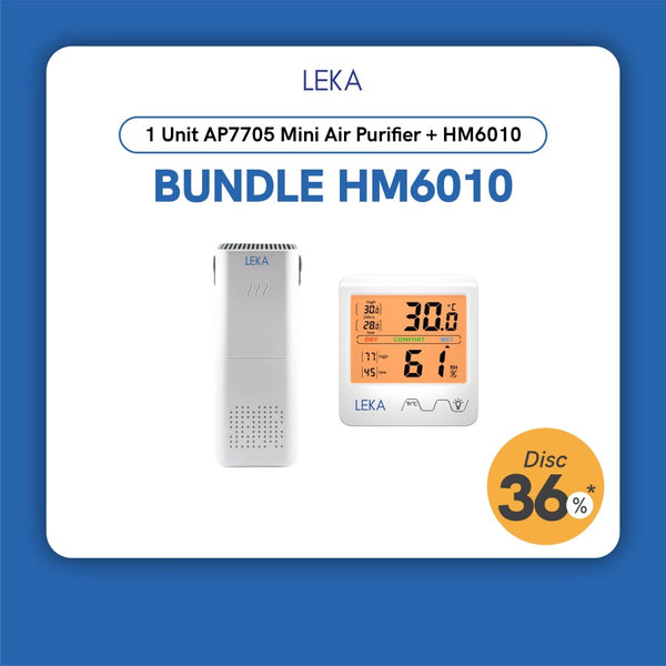 LEKA AP7705 Portable Air Purifier - Mini HEPA Filter Ion Negatif Anion