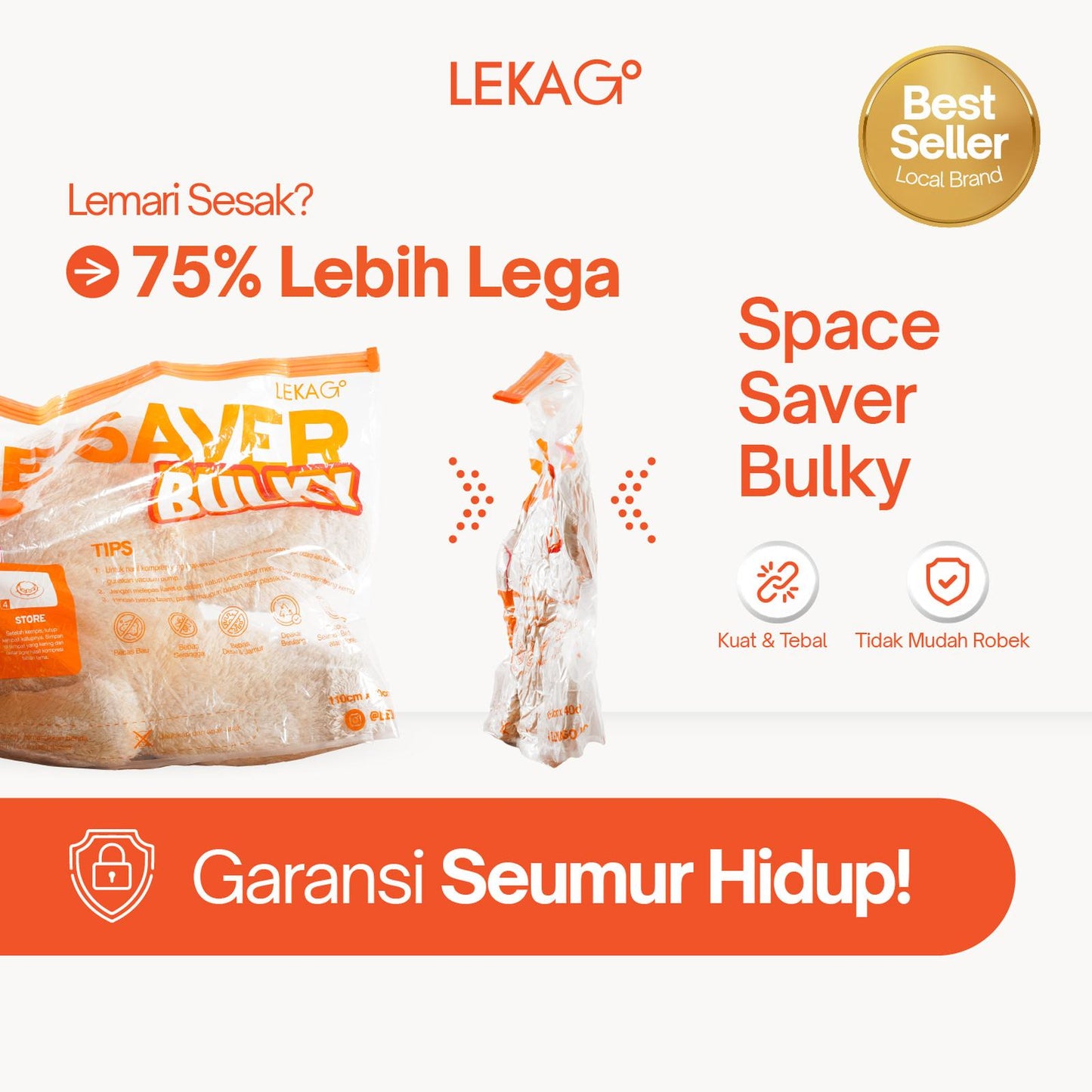 LEKA Go! Space Saver Home Organizer